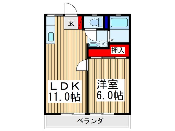 スカイハイツの物件間取画像